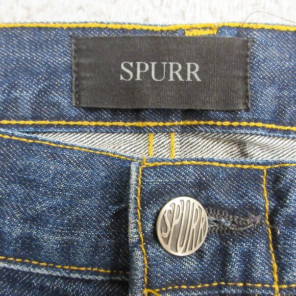 SIMON SPURR Mens Jeans size 32 x 32 Raw Denim Straight Leg Made in USA - Picture 2 of 11